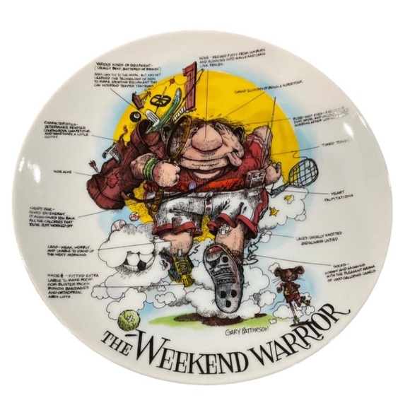 royal orleans Other - Vintage Gary Patterson The Weekend Warrior Collector Plate 1980s